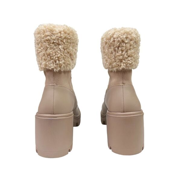 Splendid Mikayla Faux Fur-Lined & Trim Combat Boots - Size 7 - Picture 5 of 13